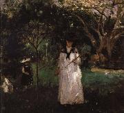 Berthe Morisot fjarilsjkt oil painting reproduction